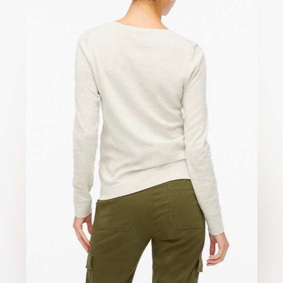 J.Crew Apples Teddie sweater Embroidered Apples gray Soft Sweater Pullover - Picture 11 of 11